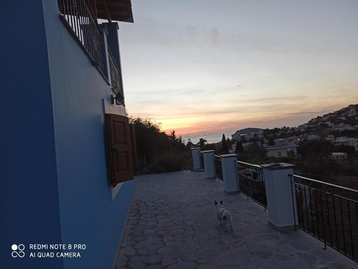 Blue Villa Panormos  Bagian luar foto